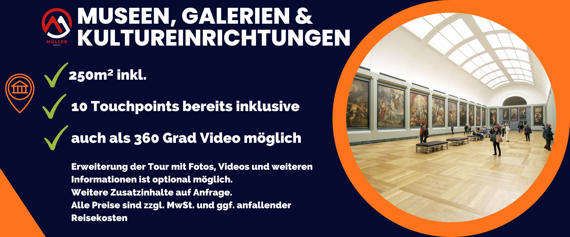 360 Grad Touren für Museen, Galerien und Ausstellungen